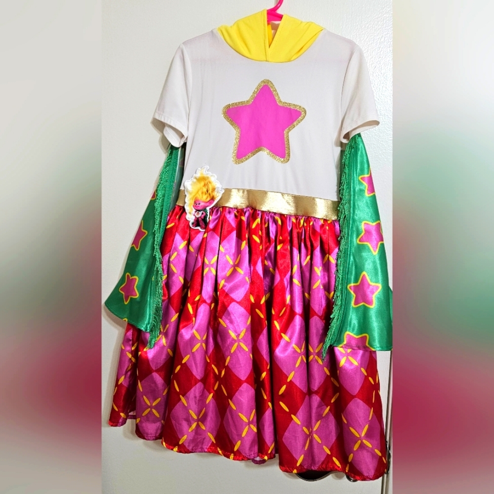 Girls' Trolls Viva Cosplay Dress Multiple colors in Medium